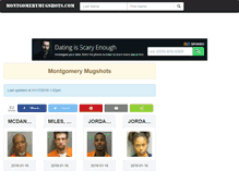 Tablet Screenshot of montgomerymugshots.com